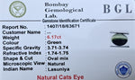 Cats Eye 6.17ct Certificate