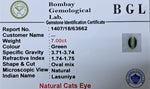 Cats Eye 7.00ct Certificate
