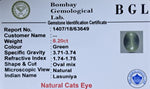 Cats Eye 8.20ct Certificate