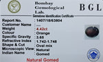 Gomed 4.42ct Certificate