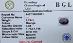 Gomed 6.22ct Certificate