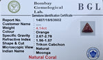 Moonga 4.14ct Certificate
