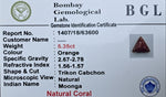 Moonga 5.35ct Certificate