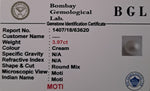 Perl 3.97ct Certificate