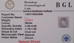 Zircon 4.52 Certificate