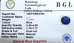 Blue Sapphire_7.63ct Certificate