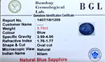 Blue Sapphire Certificate