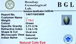 Cats Eye Certificate