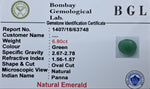 Emerald 6.80ct Certificate