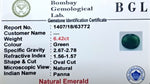 Emerald Certificate