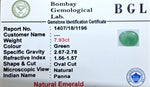 Emerald Certificate