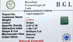 Emerald Certificate