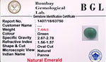 Emerald Certificate