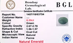 Emerald Certificate