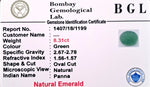 Emerald Certificate