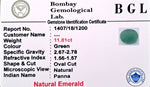 Emerald Certificate