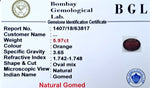 Hessonite Certificate