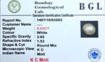 Keshi Pearl Certificate