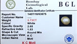 Keshi Pearl Certificate
