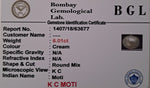Keshi Perl 6.01ct Certificate