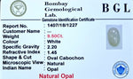 Opal Certificate