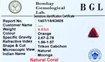 Red Coral Certificate