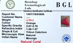 Red Coral  Certificate